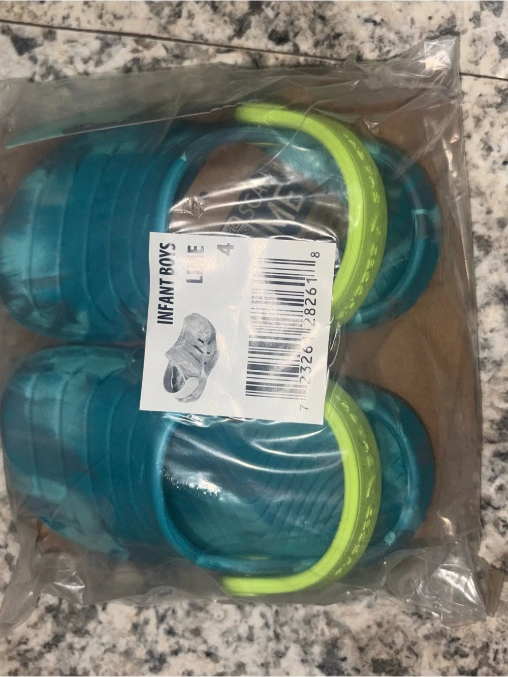 Kids Lime Blue Water Shoes - Comfortable Slip-On Sandals